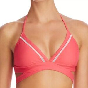 6 Shore Road by Pooja Bikini Top Salmon Color Sz M NWOT